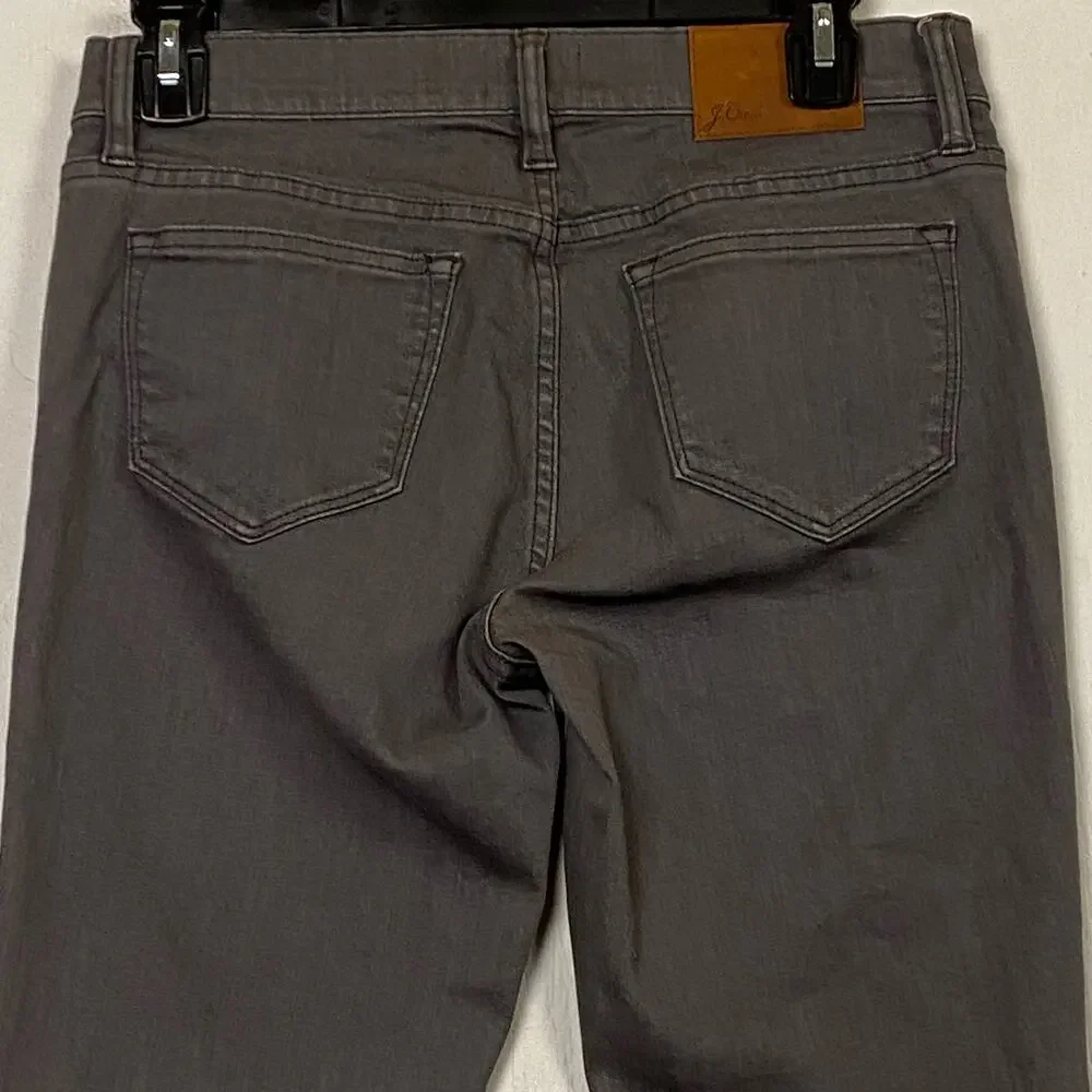 J. Crew Gray Whiskered Toothpick Jeans Size 27